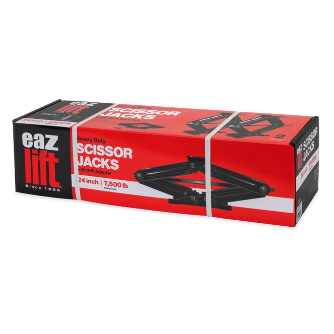 48830 - Eaz-Lift 24-Inch Scissor Jack, 7500 lb. Load Capacity, 2-Pack
