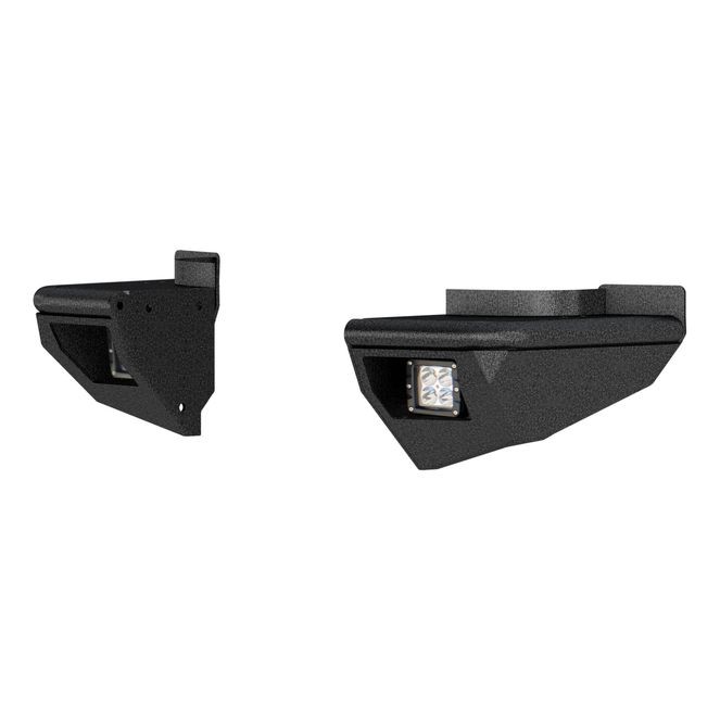 ARIES 2081223 TrailChaser Black Steel Rear Jeep Wrangler JK Bumper LED Light Corners Only