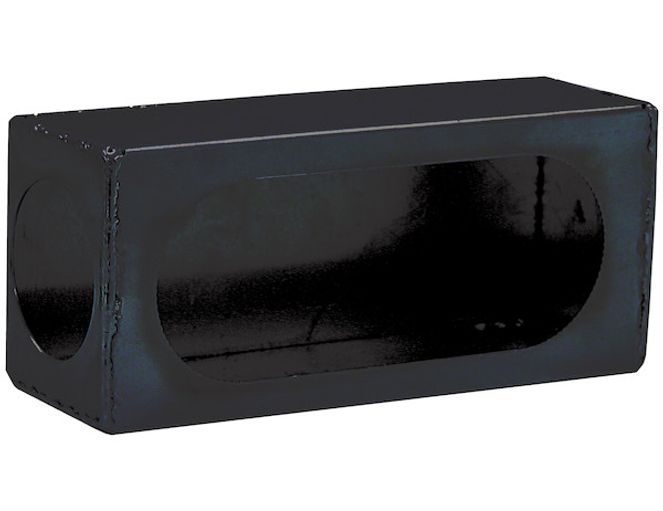 LB384 - Single Oval Both Front And Back Light Box Black Powder Coated Steel