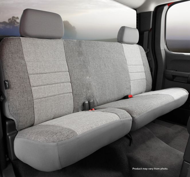 OE32-67 GRAY - OE30 Series - Oe Tweed Custom Fit Rear Seat Cover- Gray - 2019-2026 Chevrolet Silverado 1500 and more