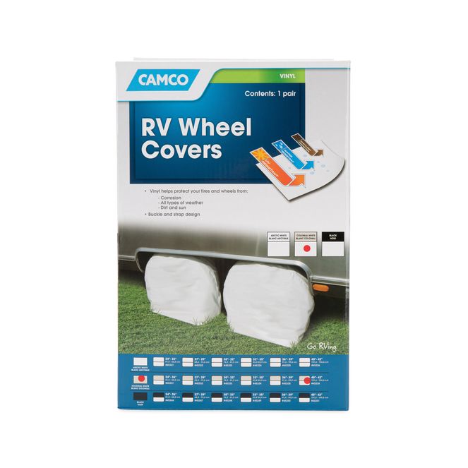 45336 - Cover,Wheel&Tire Protectors 40-42",ColWh Vinyl, Set/2 (E/F)