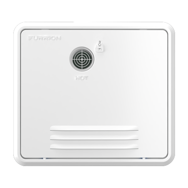 2021123960 - 18.1" x 16.1" White Retrofit Door for Tankless RV Water Heating System #FWH41EA-PS-AM