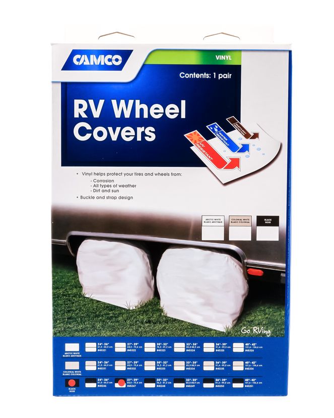45247 - Cover,Wheel&Tire Protectors 27-29",Black Vinyl, Set/2 (E/F)