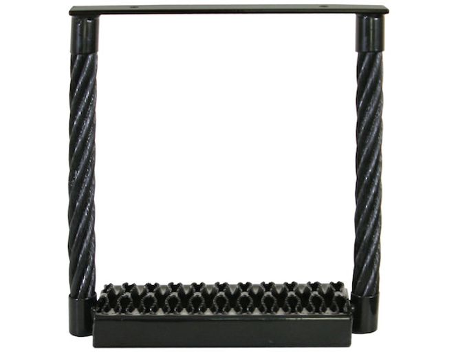 Black Powder Coated Cable Type Truck Step - 15 x 15 x 4.75 Inch Deep