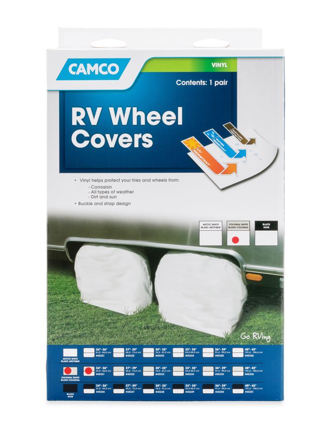 45331 - Cover,Wheel&Tire Protectors 24-26",ColWh Vinyl, Set/2 (E/F)