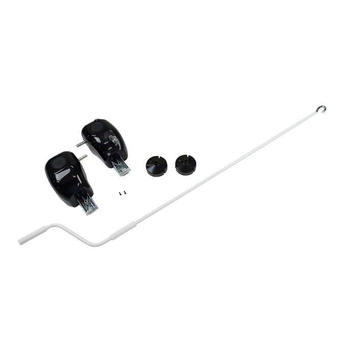 333411 - Pull Style Manual to Crank Style Manual Awning Upgrade Kit, Black