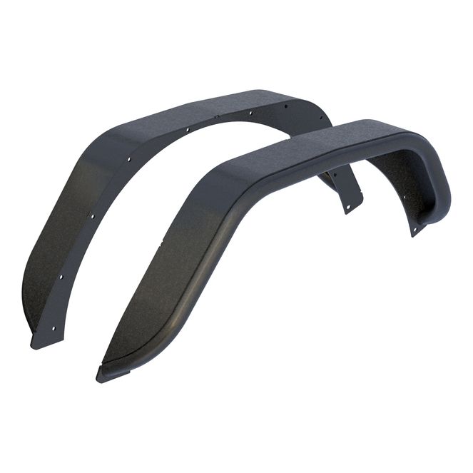 ARIES 2500203 Textured Black Aluminum Rear Jeep Wrangler JL Fender Flares