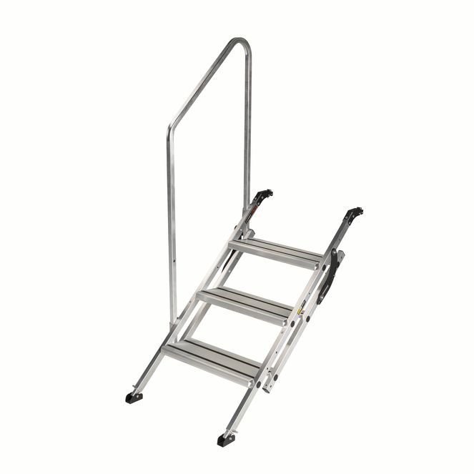 2023024500 - Victory Step® Toy Hauler & RV Patio Steps with Entry Assist Handrail - Triple
