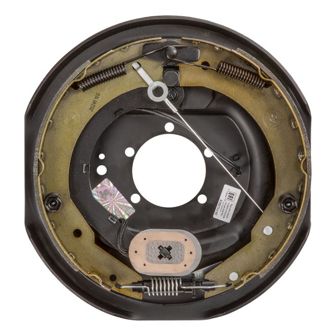 1222593 - Forward Self-Adjusting Trailer Brake Assembly - 12" x 2" Brake Size, 5-Bolt, 5,200-7,000-lb. Hybrid Axles, Left (Driver) Side, Bulk Pallet