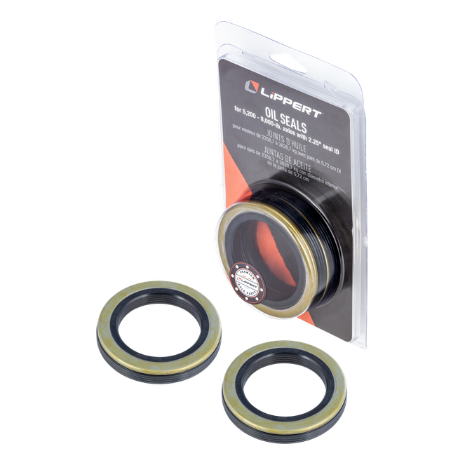 2023134018 - Unitized Oil Seal - 5,200-8,000-lb. Axles, 2.25" Spindle Shaft Diameter, 3.371" Hub Bore Diameter (2-Pack)
