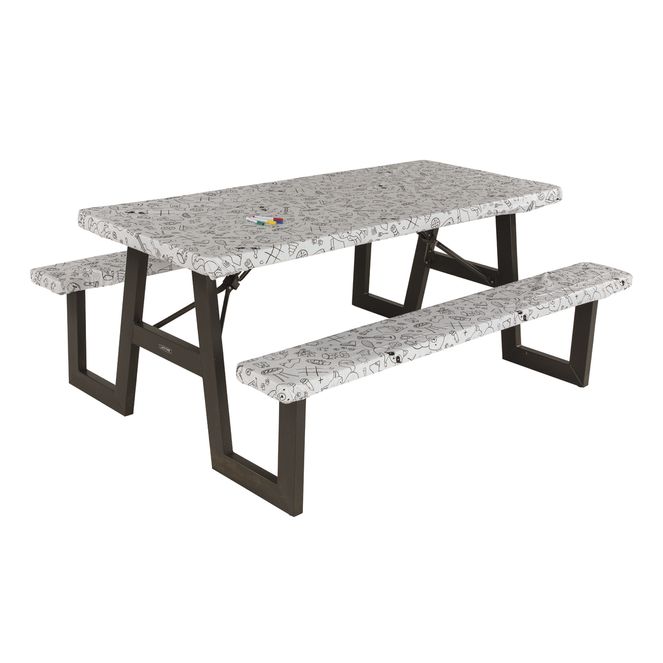 2023051696 - Vinyl Tablecloth with Bench Covers - Color Escape