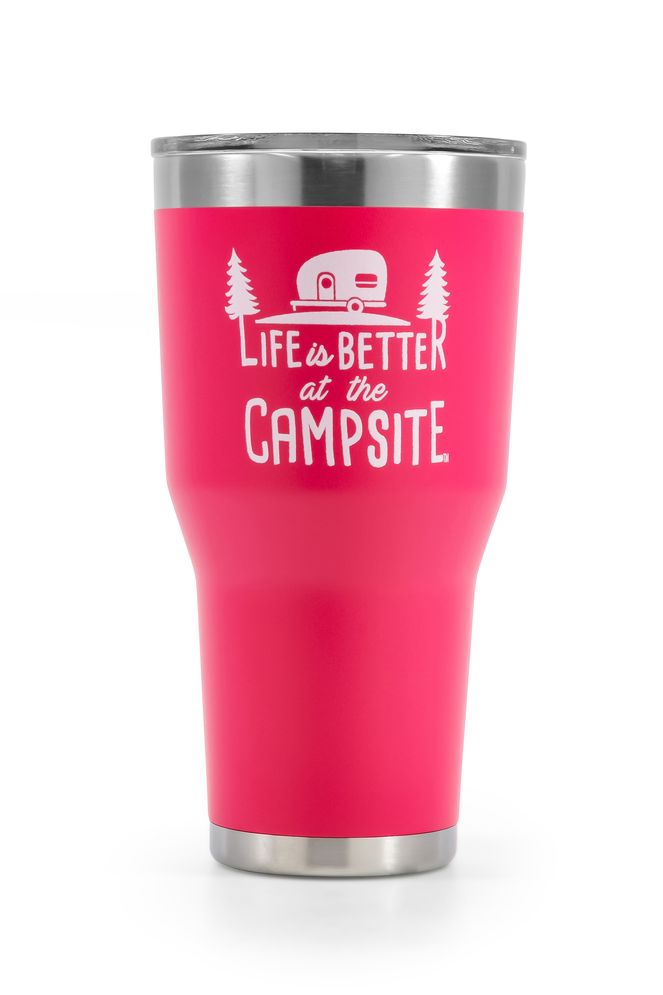 53062 - 30 oz. Stainless Steel Tumbler, Coral Pink