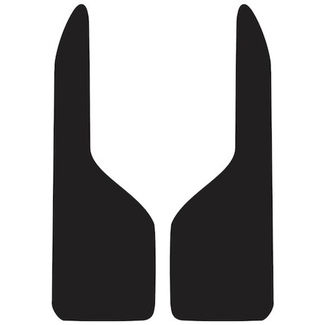 Thermo Flex Fender Guard Black Mudflaps 12x37 Inch