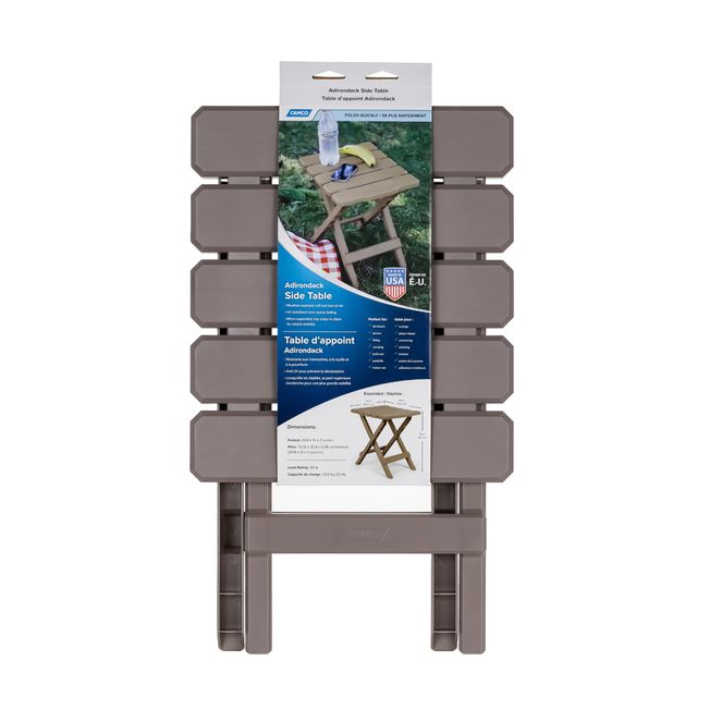 51883 - Table,Adirondack Style,Quick-Folding,Plastic,SM,Taupe (E/F)
