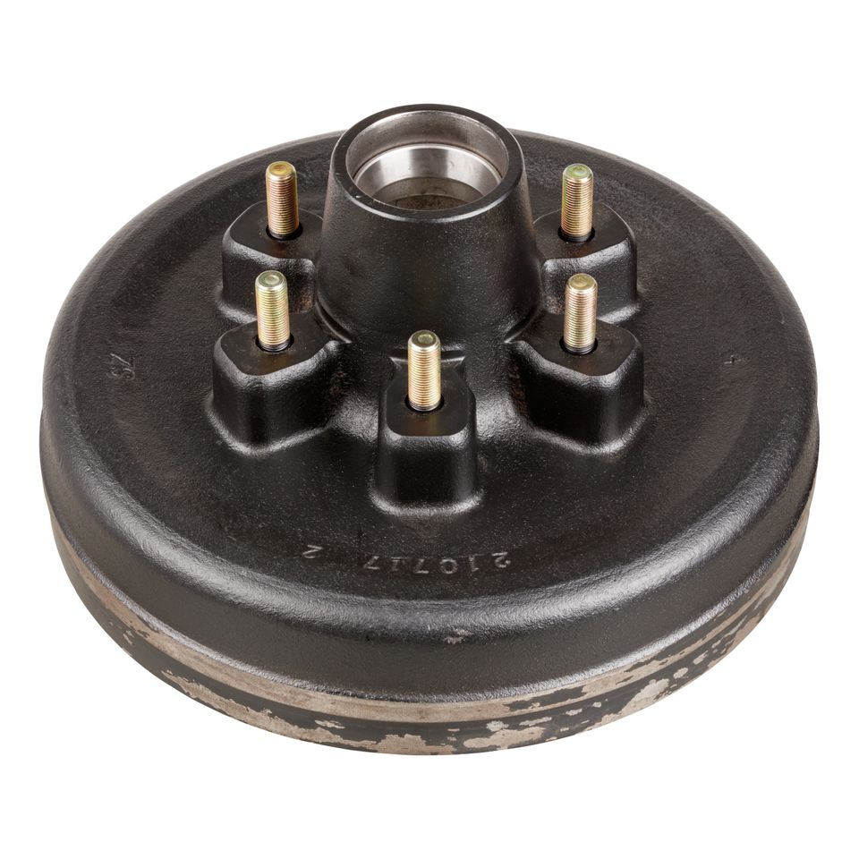122094 - 12" Brake Hub with Races & Wheel Studs - 6,000-lb. Axles, 6 on 5-1/2" Bolt Pattern, 1/2" Stud Size (Bulk Pallet)