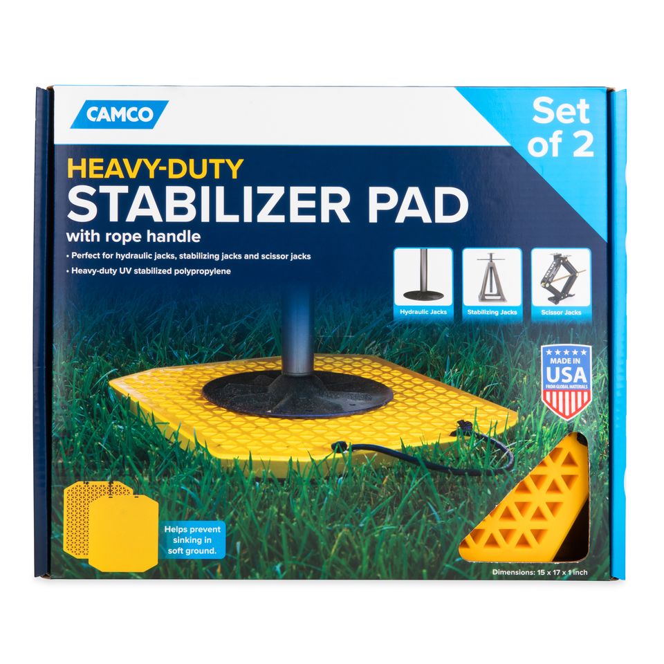 44545 - Stabilizer Jack Pad, HD (17.0 x 15.0 pad) w/Rope Handle, 2pk