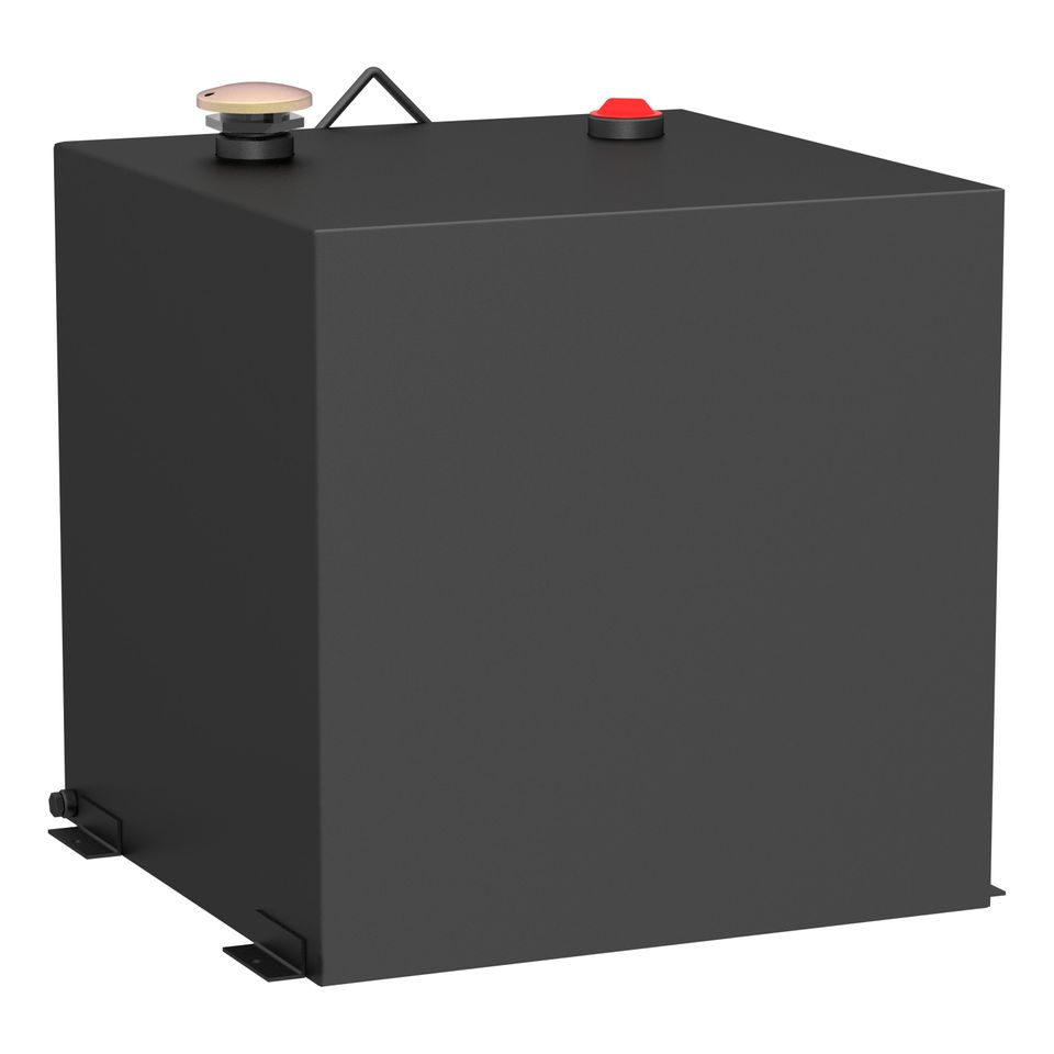 ST-53-R-MB - Matte Black 53-Gallon Rectangle Steel Transfer Tank