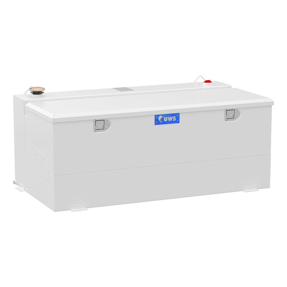 ST-100-COMBO-W - White 100-Gallon Steel-Aluminum Combo Transfer Tank