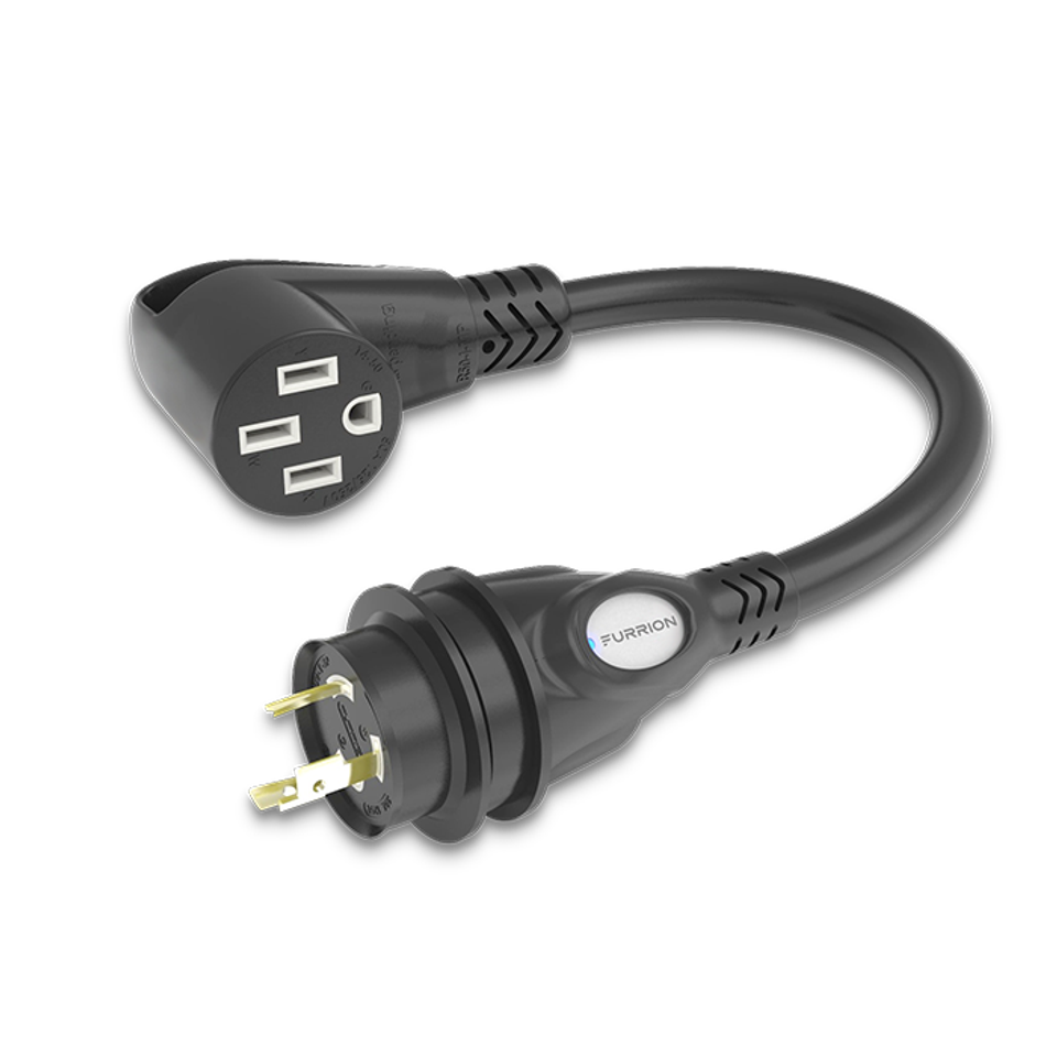 2021123900 - Pigtail Adapter - 50A Connector to 30A Plug, Black #FP5230R-SB