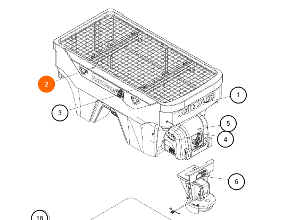 3034599 - Replacement Top Screen for SaltDogg® PRO2000 Spreader