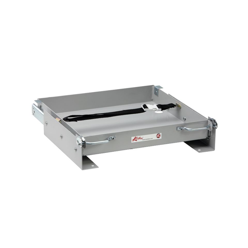 366485 - Sliding RV Battery Tray - 14-9/16" with Strap Assembly