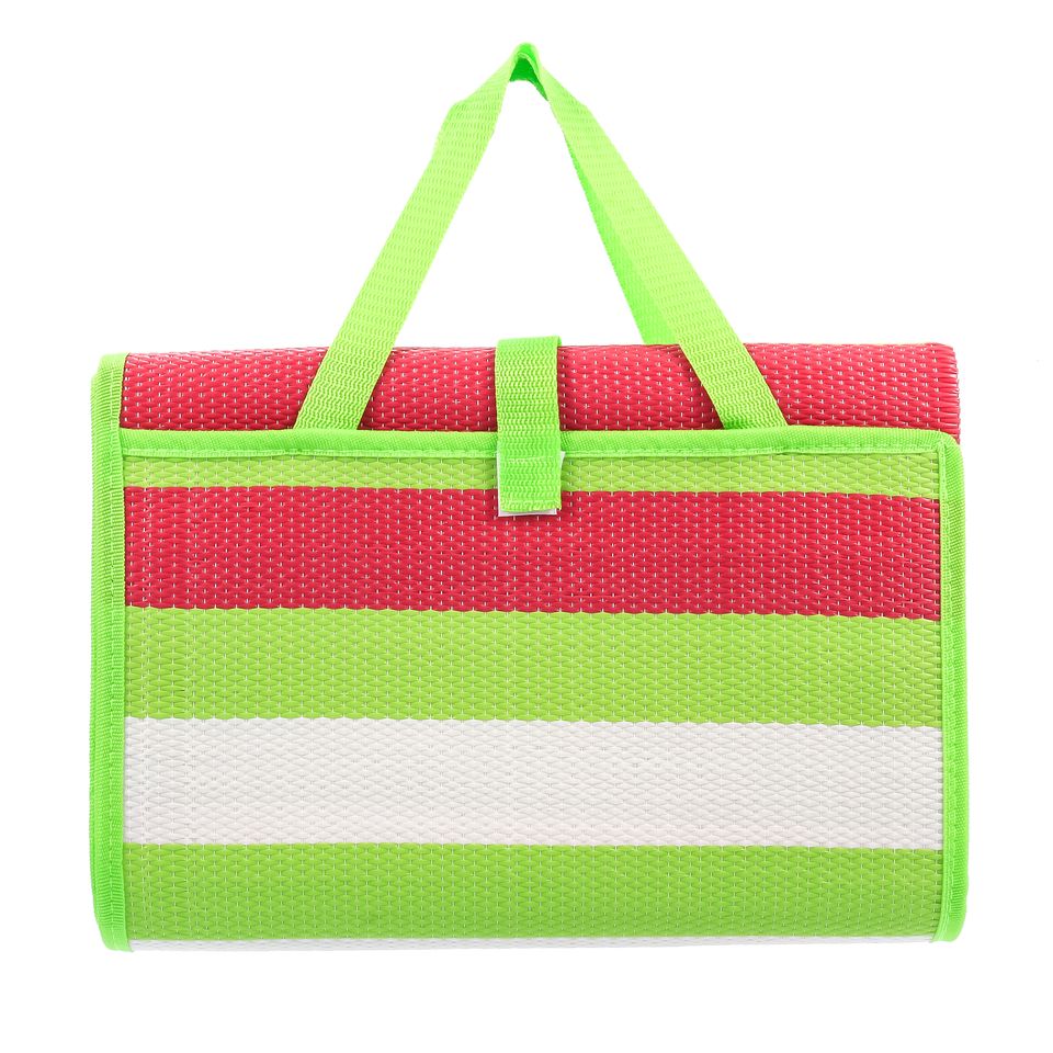42813 - Handy Mat w/Strap, 60"x78" Lime/White/Melon Symmetric (E/F)