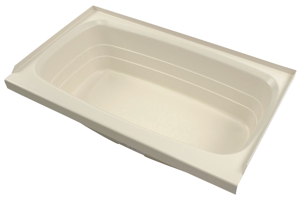 209385 - Bathtub with Center Drain - 24" x 40", Parchment #P2440CDSPK