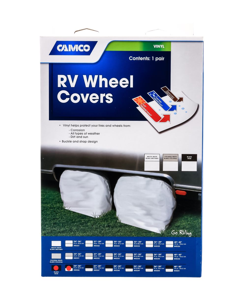 45246 - Cover,Wheel&Tire Protectors 24-26",Black Vinyl, Set/2 (E/F)