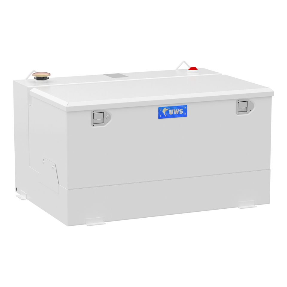 ST-85-COMBO-W - White 85-Gallon Steel-Aluminum Combo Transfer Tank