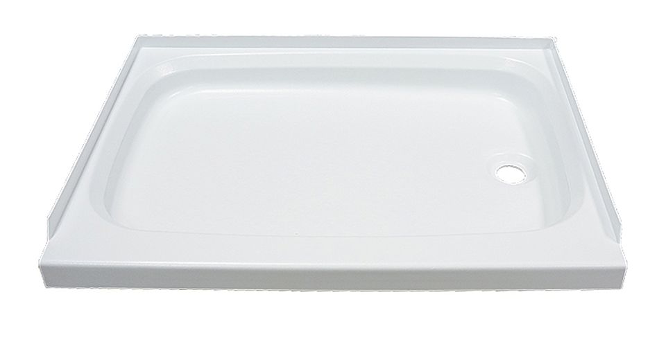 210371 - RV Shower Pan with Right Drain - 24" x 32" White