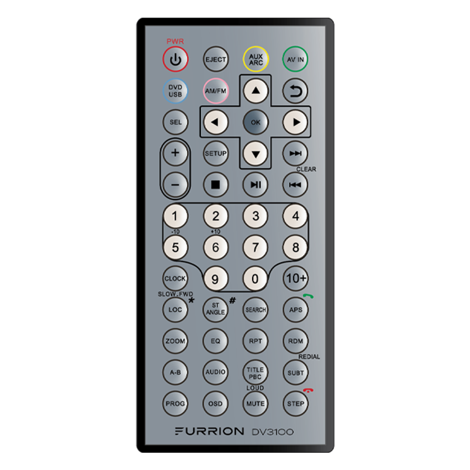 2021123604 - Replacement Remote Control for DV3100 Entertainment System #DV3100-RC