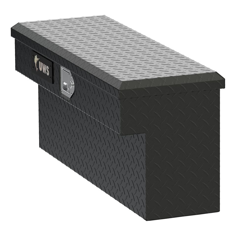 EC10993 - 33-Inch Matte Black Heavy-Wall Aluminum UTV Side Tool Box for Select Polaris Ranger, RigidCore Lid