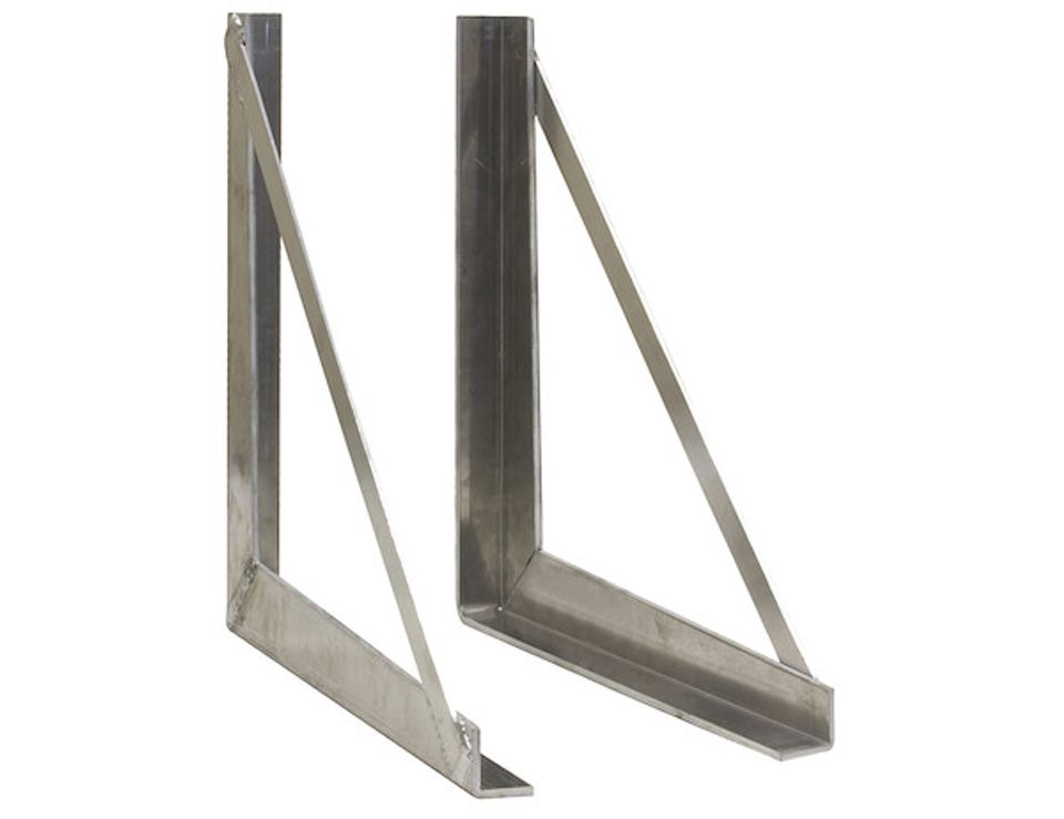 1701030 - 18x18 Inch Welded Aluminum Truck Tool Box Brackets