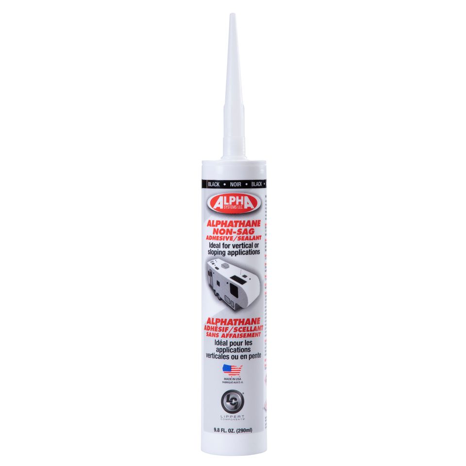 862163 - 5160 ALPHATHANE Non-Sag Sealant, Black (9.8 Oz. Tube)
