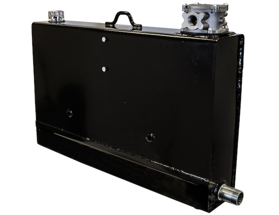 BH36SF25 - 36 Gallon Steel Bulkhead Hydraulic Reservoir With 25 Micron Filter