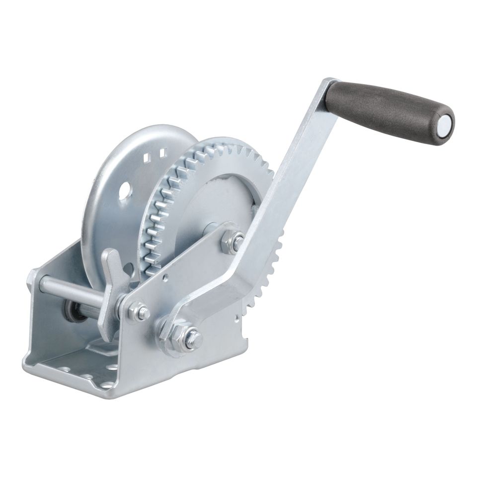 29424 - Manual Hand Crank Boat Trailer Winch, 1,200 lbs Capacity, 7-1/2-Inch Handle, 4.2:1 Gear Ratio