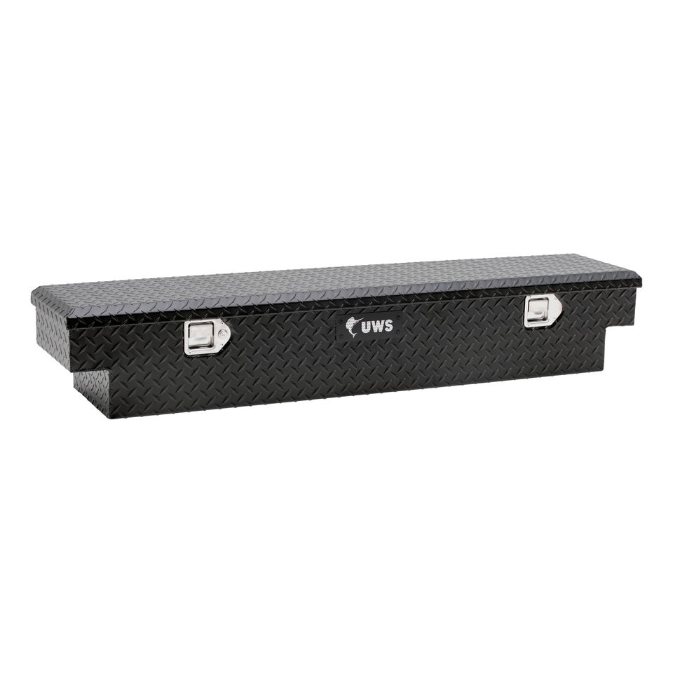 EC10903-PR - 59-Inch Matte Black Heavy-Wall Aluminum UTV Tool Box for Select Polaris Ranger, RigidCore Lid