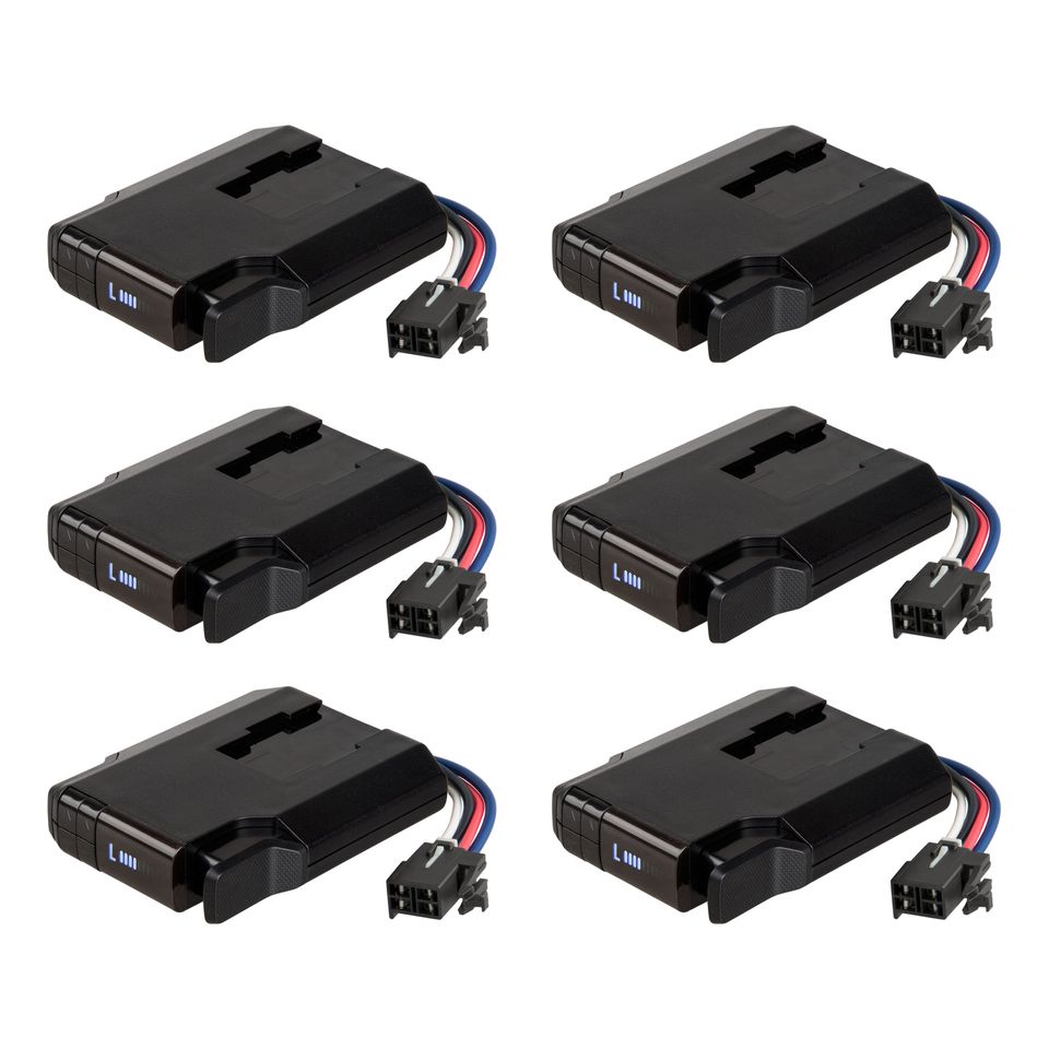 511166 - Venturer NEXT Electric Trailer Brake Controllers, Time-Delay, Fully Adjustable, Low Profile, 1-3 Axles, Plug-and-Play - 6-Pack