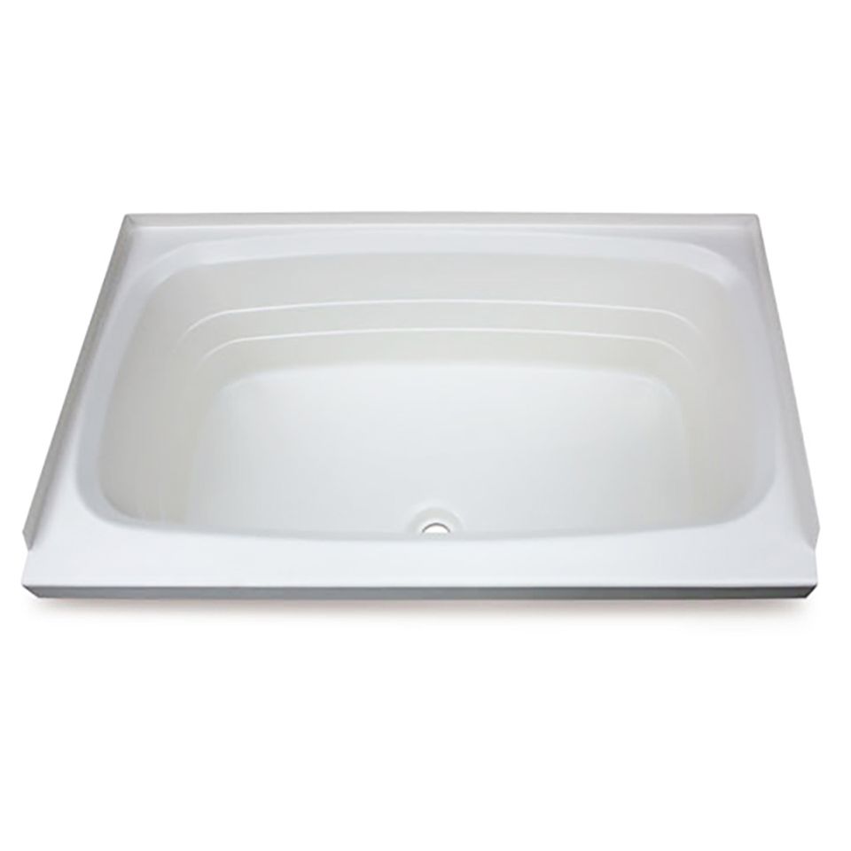 209661 - Bathtub with Center Drain - 24" x 38", White #W2438CDSPK