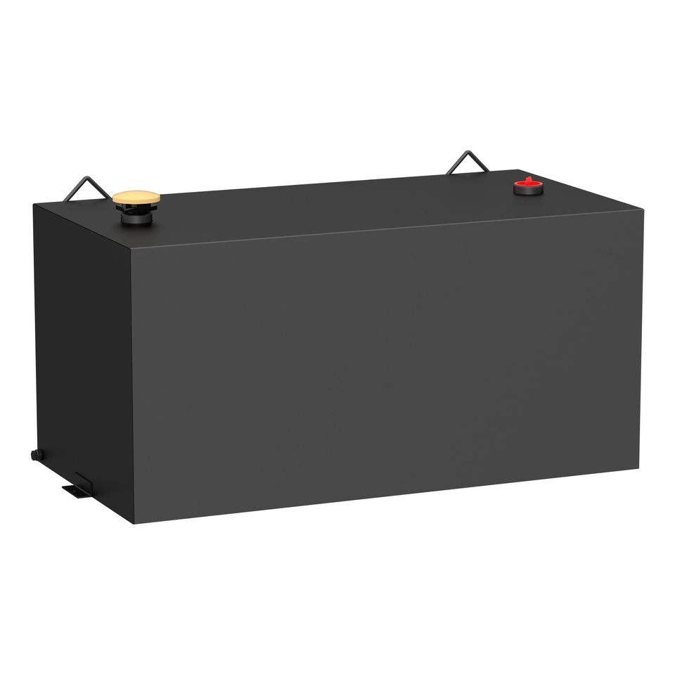 ST-100-RT-MB - Matte Black 100-Gallon Rectangle Steel Transfer Tank