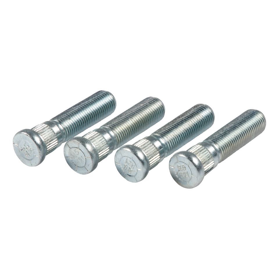 2023134014 - Trailer Axle Wheel Stud - 0.617" Knurl, 9/16"-18 Thread Size, 2-5/16" Shoulder Length (4-Pack)