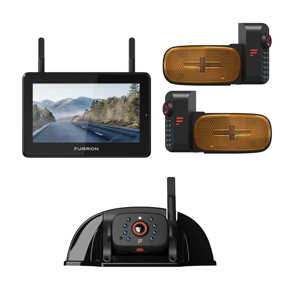 2021124375 - Vision S®+ RV Backup Camera System - 5" Monitor, Side Cameras, Rear Sharkfin Camera # FOS5HTAEN