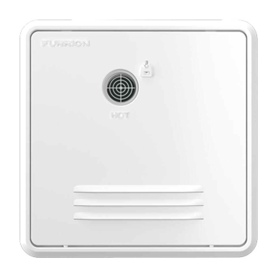 2021123944 - 18.1" x 18.1" White Retrofit Door for Tankless RV Water Heating System #FWH46EA-PS-AM