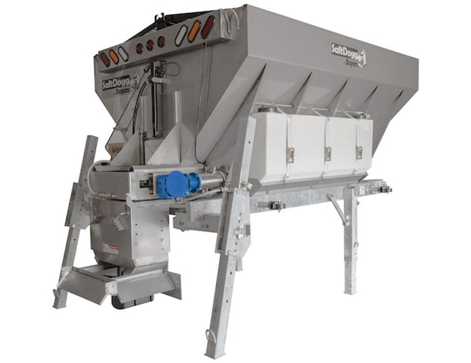14510F570121 - 7.0 Cubic Yard Electric Stainless Steel Municipal Hopper Spreader