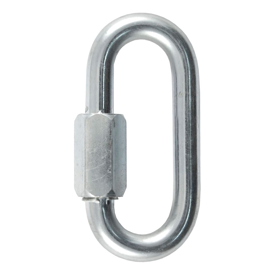82930 - Threaded Quick Link Trailer Safety Chain Hook Carabiner Clip, 3/8-Inch Diameter, 11,000 lbs Break Strength