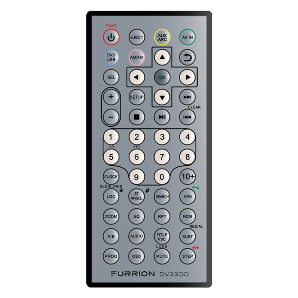 2021124326 - Replacement Remote Control for DV3300 Entertainment System #DV3300-RC