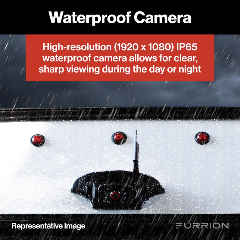 2021124366 - Vision S®+ RV Observation System - 7" Monitor, Side Cameras with LED Marker Lights, Sharkfin Camera, Rear Camera with LED Marker Light #FOS7HTAPM