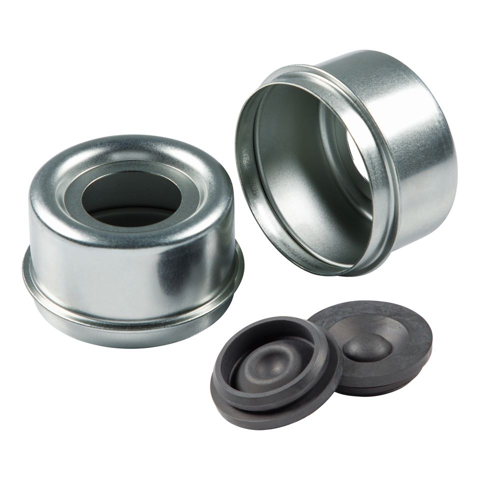 2023134662 - Standard Press-In Dust Cap with Rubber Plug - 2.45" Diameter, 5,200 to 6,000-lb. Axles, Super Lube (2-Pack)
