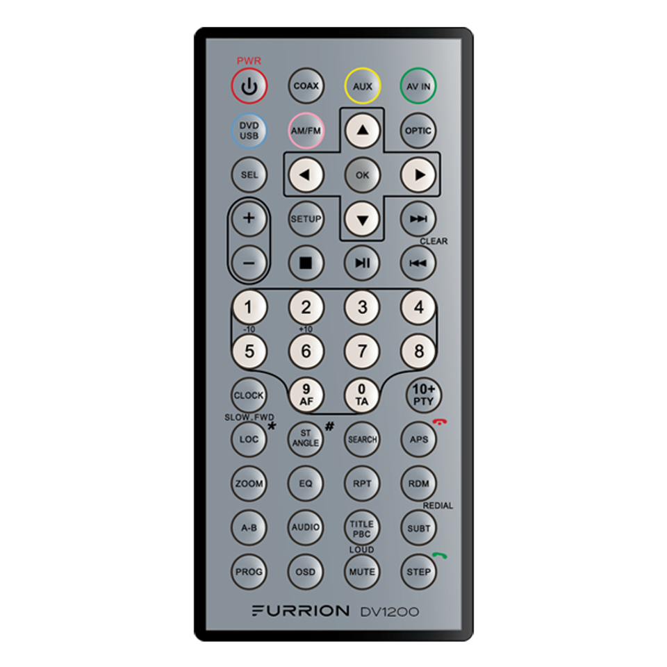 2021124282 - Replacement Remote Control for DV1200 Entertainment System #DV1200-RC