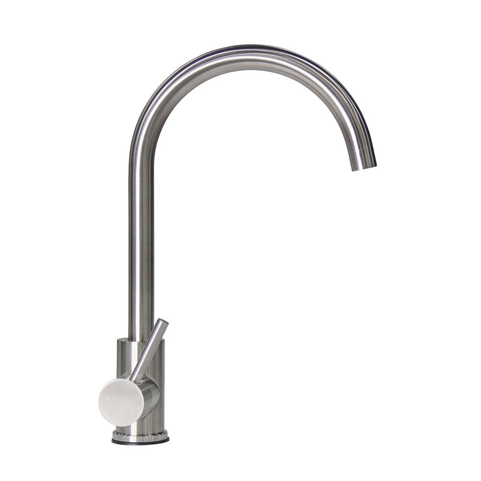 719324 - Flow Max™ Curved Gooseneck Faucet - Stainless Steel